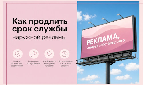 Как продлить срок службы наружной рекламы в  Канске