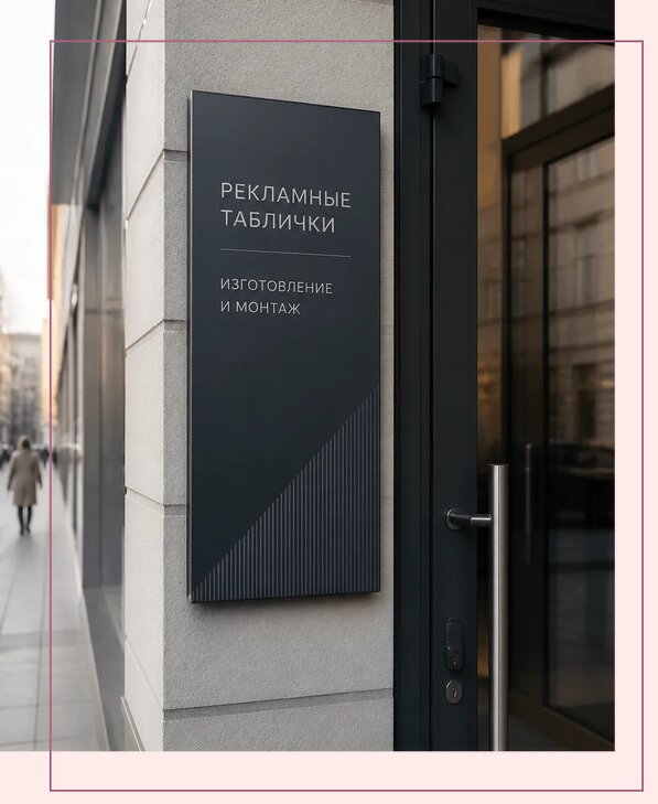 Рекламные таблички в Канске по цене от 4918 р. | Аванза-Кнс