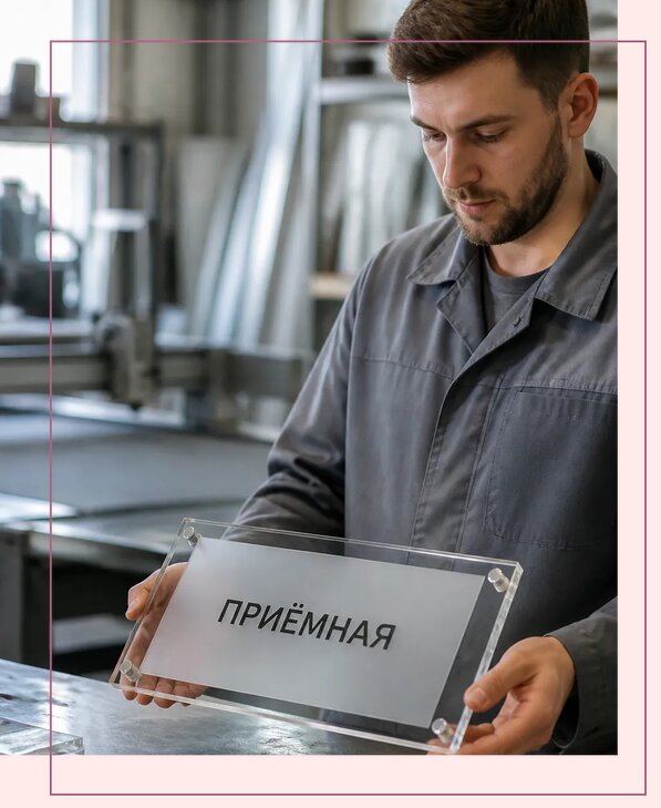 Таблички из оргстекла на заказ в Канске от 4262 р. | Аванза-Кнс